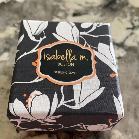 NWT Isabella M. Boston Sterling Silver CZ baby blue drop earrings pierced ears - Picture 4 of 4